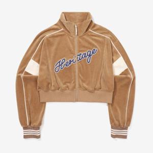 휠라 여성 파이핑 벨벳 트레이닝자켓 FS2FTF3153F_CAL