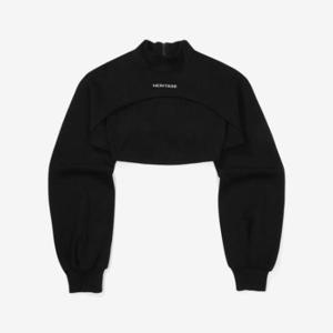 휠라 브라탑 레이어드 면혼방 맨투맨 FS2POF3153F_BLK