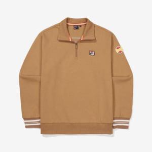 휠라 남여공용 F박스 면혼방 반집업 맨투맨 FS2POF3311X_CAL