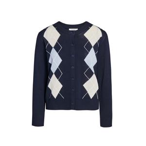 아가일 패턴 라운드넥 가디건 GS3N1CD301