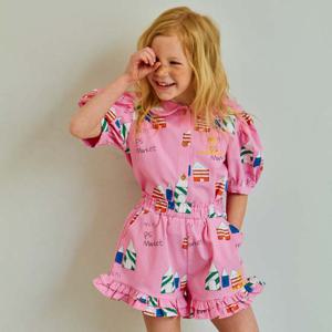 하우스 올오버 우븐 블라우스(PINK)