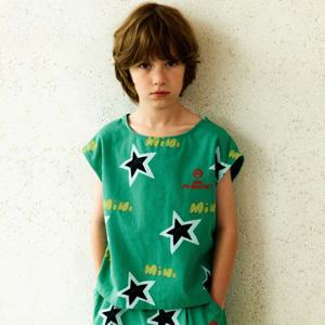 더블 스타 올오버 우븐 탑(GREEN)