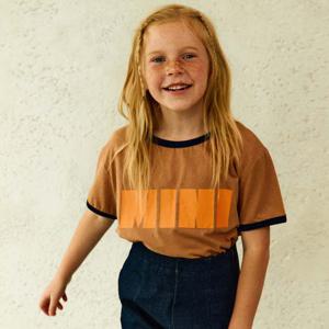 미니 숏슬리브 티셔츠(BROWN)