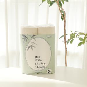 먼지없는 퓨어 대나무 화장지 3겹 30m, 12롤, 1팩