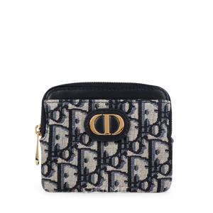 디올 지갑 지피 몽테인 30 라벤더 오블리크 블루