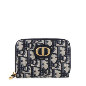 디올 카드지갑 지피 몽테인 30 보야저 카드코인 오블리크 블루