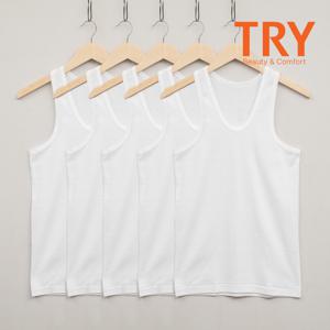 순면 남성 민소매 런닝셔츠 메리야스 5매세트