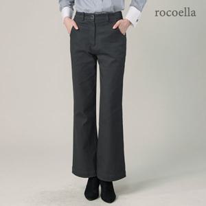 [최초가 44,800원] 플레인 코튼 세미 플레어 여성 팬츠