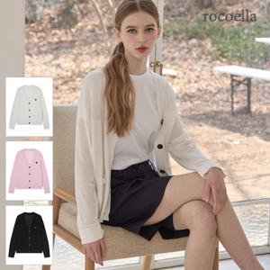 미츠 썸머 크로세 여성 V넥 가디건