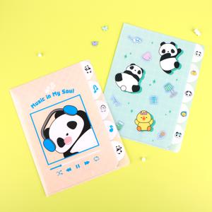 파오랑 팬더 판다 5포켓 인덱스 홀더 (2 option)