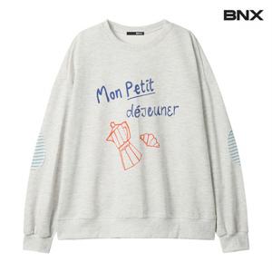 정상가 69000원ㅣ프린팅 패치 맨투맨 (BX1TS006L0)