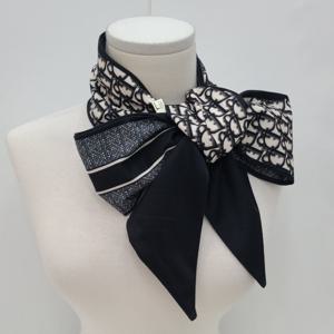 레터링 방도 타이 롱 스카프 여성 봄 간절기