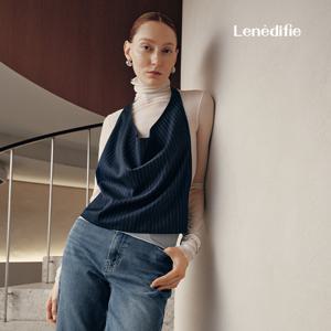 26S/S 스트라이프 홀터넥 뷔스티에