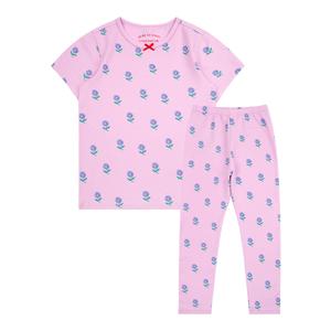 [베베드피노 언더웨어] [키즈]퍼플플라워라운지웨어세트_BU41UL403