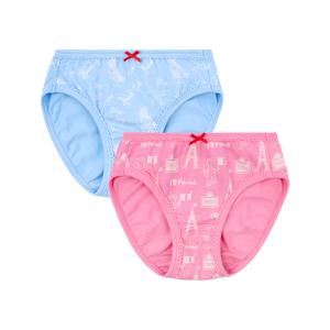 [키즈]여아핑크파리삼각팬티2종세트_BU41US422