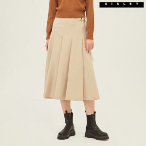 아울렛 보보 레더 비죠 스커트 SASK07241_BE