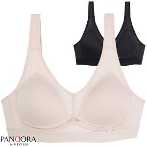 판도라by비비안 쿨메쉬 노와이어 스포츠브라 ABC컵 pbr7134n