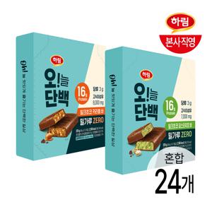 오늘단백 밀크초코 카라멜바 48g 12개 + 피스타치오바 48g 12개