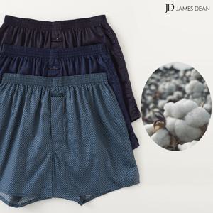 80수 순면 남자트렁크팬티 사각 면100팬티 3매 세트