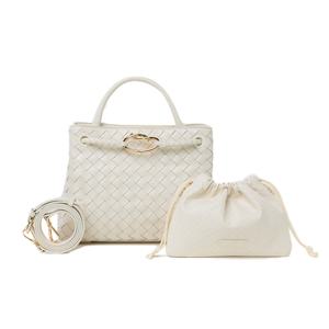 [최초가238,000원]인트레치아토 헤리티지 토트백 - 아이보리