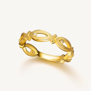 물고기 링크 반지 24K 순금 3.75g