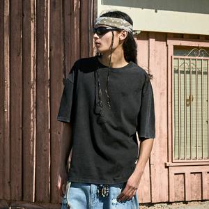 [NEW] 슬램로고 피그먼트 워싱 반팔 티셔츠 FST732 / 5color