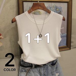 [브리치] 렐라웨어 /  1 + 1상품  홀리 민소매 이너 탑/ 블랙&화이트