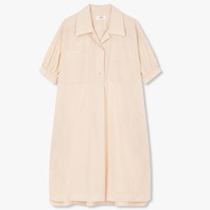 [톰보이] 투포켓 볼륨소매 셔츠카라 원피스 9105241204