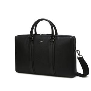 블랙 로고 장식 소가죽 서류가방 DBBA5F335J