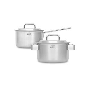 316Ti스텐 통5중 프로냄비 2종세트(편수냄비16,양수16)