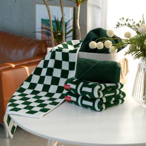 시그니처 코마사타올 10장 (솔리드8+체스1+엣지1)