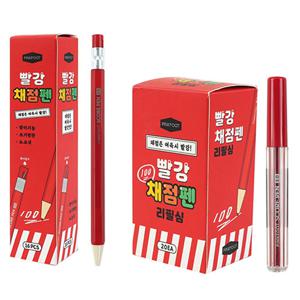 [핑크풋] 빨강 채점펜 (2종/택1)