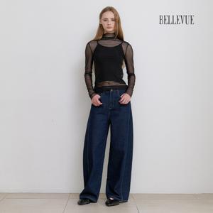 [온플]벨뷰 25FW U핏 커브드 데님팬츠