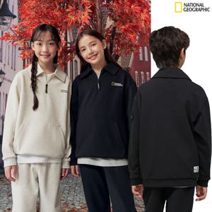 [내셔널지오그래픽키즈] ESG 반집업 맨투맨 K243USW070