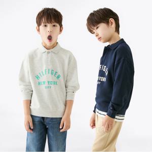 타미힐피거 그래픽 폴로 스웨트 셔츠 2종 택1 (T42F6KKO340BT1)