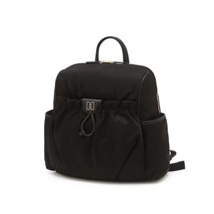 [HILTON] 블랙 앤틱 DD장식 나일론 백팩 DCBA6E334J