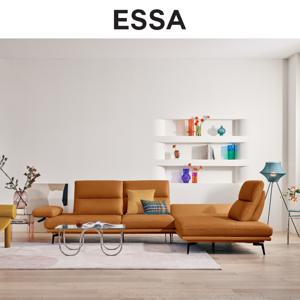 마제티 4인 오픈코너형 스윙기능 토그 소가죽 소파