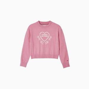 타미힐피거 하트 자카드 스웨터 (T42F7WWO650GT1THC)