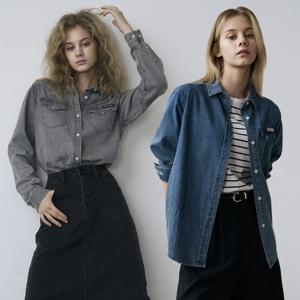25FW 여성 가을 프린트 데님셔츠 2종세트