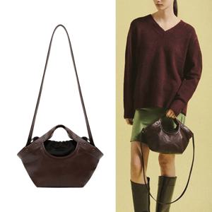 [정상가 134,000원] 메탈 도트 호보 스몰 와인