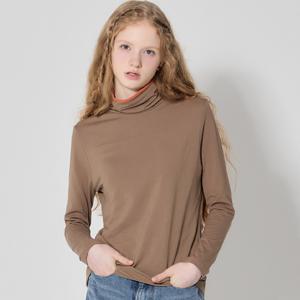 [최초가 69900원](LeOT)]  텐셀 기모 터틀넥 티셔츠