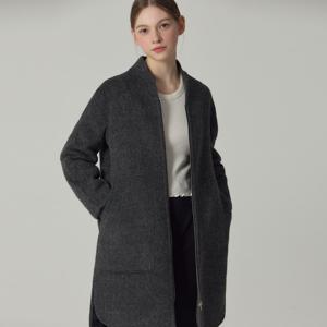 [최초가 398000원](LeOT)] 프리미엄 알파카 울 시보리 모던 집업 코트