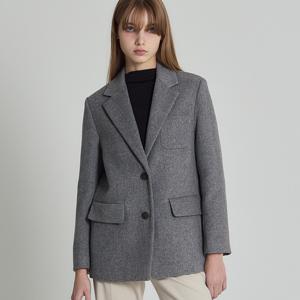 [최초가 198000원](LeOT)] 테일러드카라 클래식 울블렌디드 투버튼 울재킷-사이즈55~88까지