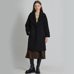 [최초가 398000원](LeOT)] 빅카라 알파카 울 블렌디드 클래식 롱코트