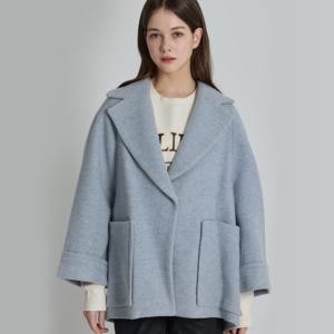 [최초가 298000원](LeOT)] 테일러드카라 울블렌디드 빅포켓 숏코트