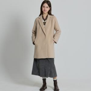 [최초가 198000원](LeOT)] 절제된라인 울블렌디드 루즈핏 하프코트