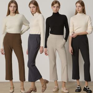 [최초가 279600원]4SET (LeOT)] 크레오라 기모 세미 플레어 팬츠 4종세트-사이즈 77~99까지