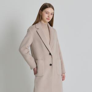 [최초가 298000원](LeOT)] 미니멀 모던 포켓 울블렌디드 투버튼 롱코트-55~99다양
