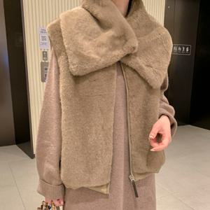 [브리치]  / 밍크퍼 워머 머플러 (5color)