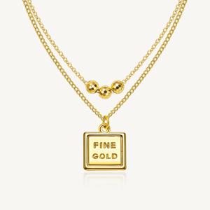 채움 파인골드 볼 체인 목걸이 24K 순금 7.5g